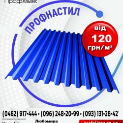 ​Профнастил на паркан  огородження території  обшивку стін і стель  варіант економ